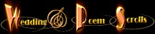 Scroll Invitations, Wedding Scrolls,  Special Events, Corporate Events, Vows , Poem Scrolls, Vow Scrolls