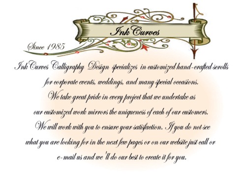 about inkcurves scrolls and scroll invitation designs